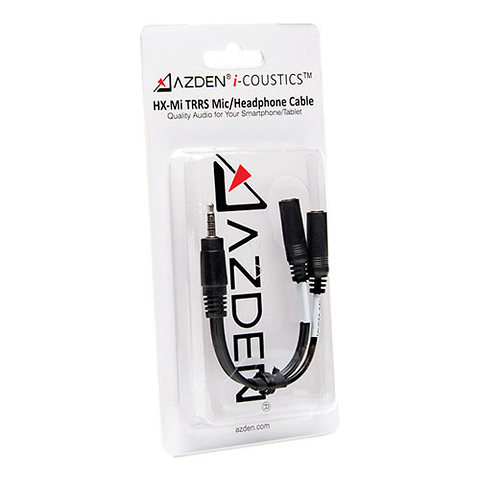 i-Coustics HX-Mi TRRS Mic/Headphone Adapter for Smartphones & Tablets Image 1