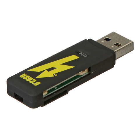 Compact USB 3.0 SD & microSD Card Reader Image 0
