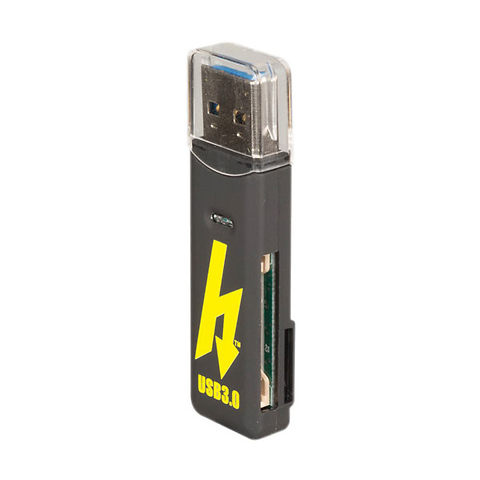 Compact USB 3.0 SD & microSD Card Reader Image 1