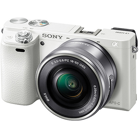 Alpha a6000 Mirrorless Digital Camera with 16-50mm Lens (White) Image 0