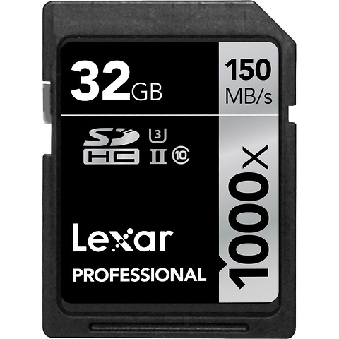 32GB Professional 1000x UHS-II SDHC Memory Card Image 0