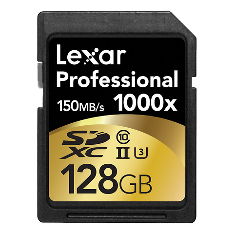 128GB Professional 1000x UHS-II SDXC Memory Card Image 0