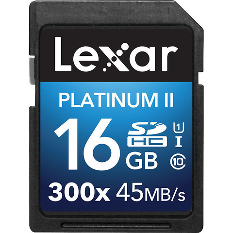 16GB Platinum II UHS-I SDHC Memory Card (Class 10) Image 0
