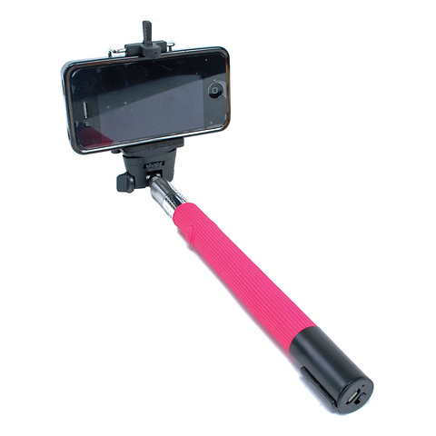 Smartphone Selfie Extension with Bluetooth Shutter Release (Hot Pink) Image 1