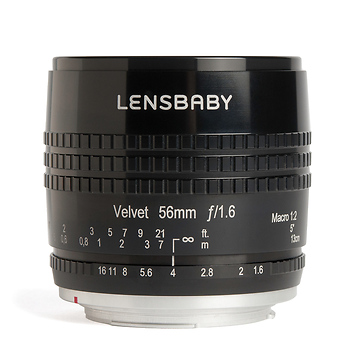 Velvet 56mm f/1.6 Lens for Nikon F (Black)