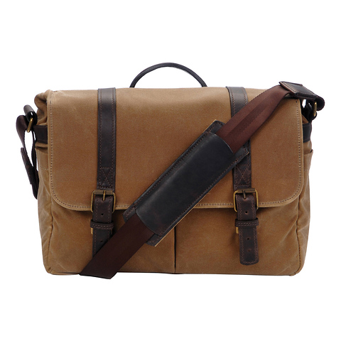 The Brixton Camera/Laptop Messenger Bag (Field Tan) Image 0