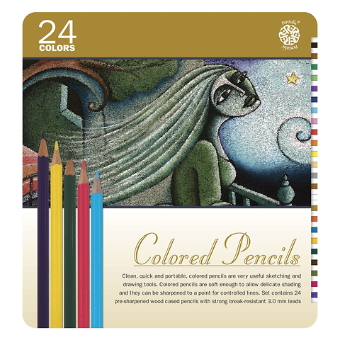 Colored Pencil Tin 24 Color Set Image 0