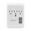 3-Outlet Wall Mount Surge Protector with 2 USB Ports Thumbnail 0