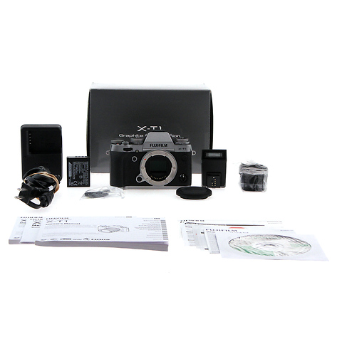 X-T1 Mirrorless Digital Camera Body Only, Graphite Silver - Open Box Image 2