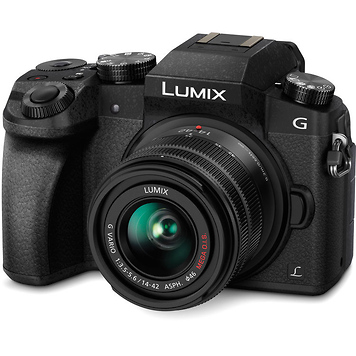 Lumix DMC-G7 Mirrorless Micro Four Thirds Digital Camera with 14-42mm and 45-150mm Lenses (Black)