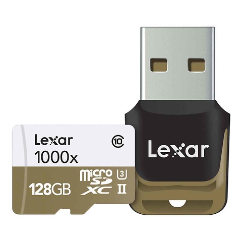 128GB Professional 1000x microSDXC UHS-II Card Image 0