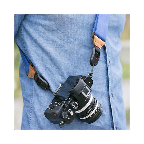 Slide Camera Strap Summit Edition (Navy with Caramel Leather) Image 3
