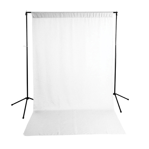 Economy Background Support Stand w/White Backdrop - Open Box Image 0