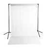 Economy Background Support Stand w/White Backdrop - Open Box Thumbnail 0
