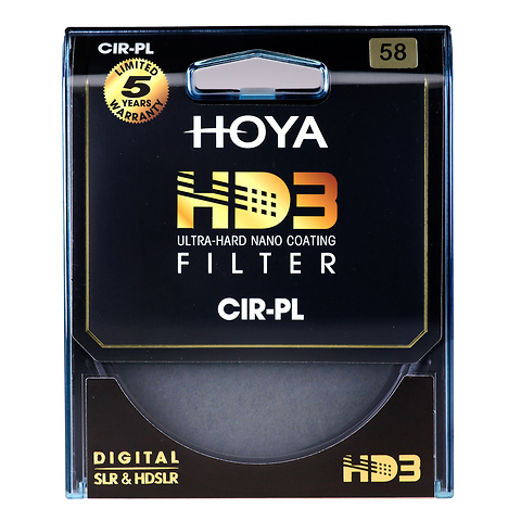 58mm Circular Polarizer HD3 Filter Image 1