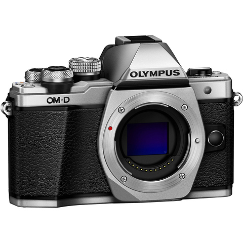 OM-D E-M10 Mark II Mirrorless Micro Four Thirds Digital Camera Body (Silver) Image 1