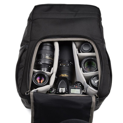 The Nylon Camps Bay Camera and Laptop Backpack (Black) Image 1