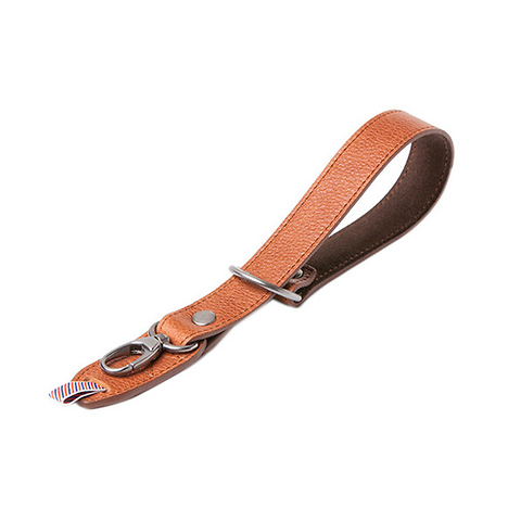 Razor Cut Camera Wrist Strap (Grained Brown Leather) Image 0