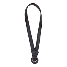 Leather Camera Wrist Strap with Ring Tethering (Black) Image 0