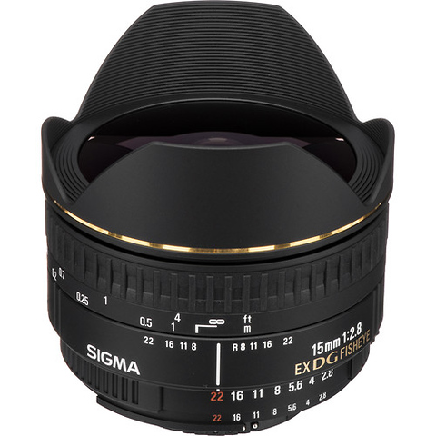 15mm f/2.8 EX DG Fisheye Lens for Nikon F - Pre-Owned Image 0