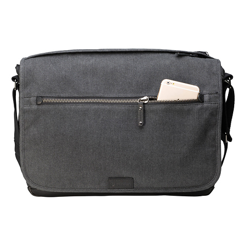 Cooper Luxury Canvas 15 Camera Bag with Leather Accents (Gray) Image 5