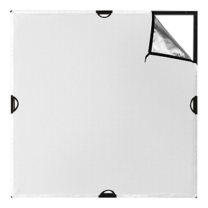 Scrim Jim Cine Silver/White Bounce Fabric (4 x 4 ft.)
