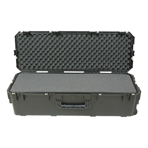 Injection Molded Waterproof Case with Wheels and Layered Foam Image 2