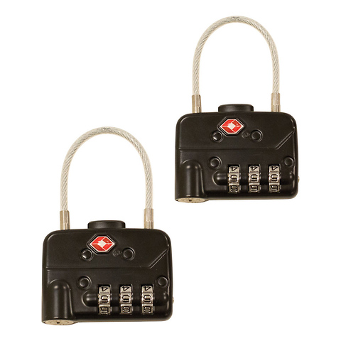 TSA Combination Cable Padlocks (2-Pack) Image 0