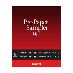 8.5 x 11 In. Pro Paper Sampler Pack (20 Sheets)