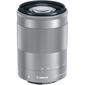 EF-M 55-200mm f/4.5-6.3 IS STM Lens (Silver)