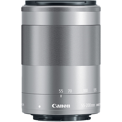 EF-M 55-200mm f/4.5-6.3 IS STM Lens (Silver) Image 1
