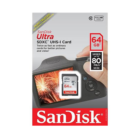 64GB Ultra SDHC Memory Card Image 0