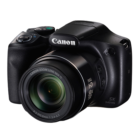 PowerShot SX540 HS Digital Camera (Black) - Open Box Image 1