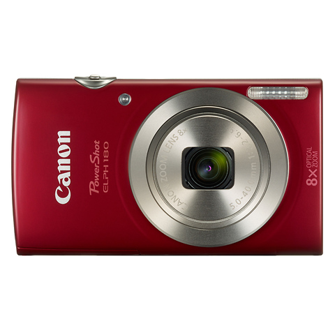 PowerShot ELPH 180 Digital Camera (Red) Image 1