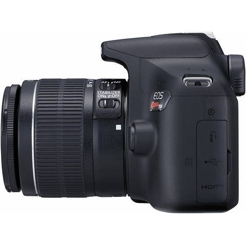 EOS Rebel T6 Digital SLR Camera with 18-55mm and 75-300mm Lenses Kit Image 5