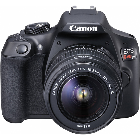 EOS Rebel T6 Digital SLR Camera with 18-55mm and 75-300mm Lenses Kit Image 2