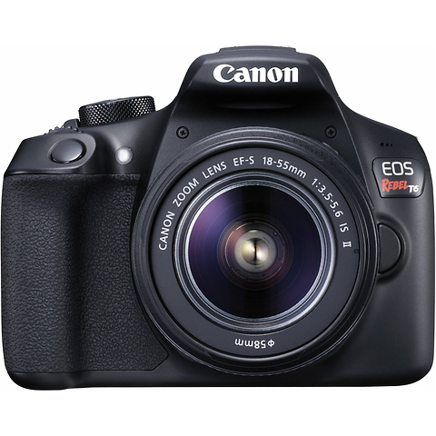 EOS Rebel T6 Digital SLR Camera with 18-55mm and 75-300mm Lenses Kit Image 3
