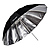 40 In. Para-Pro Reflective Umbrella (Silver/ Black)