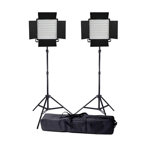Value Series LED Daylight 600 2-Light Kit with Stands Image 0