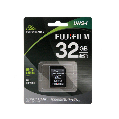 32GB Class 10 UHS-1 SDHC Memory Card Image 0