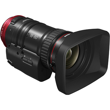 CN-E 18-80mm T4.4 COMPACT-SERVO Cinema Zoom Lens (EF Mount) with ZSG-C10 Zoom Grip