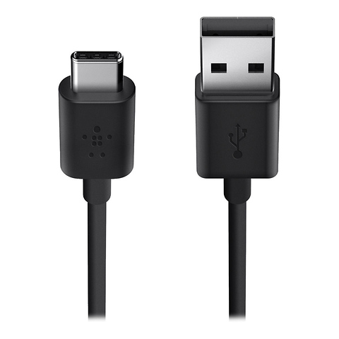 USB 2.0 Type-A to USB Type-C Charge Cable (6 ft. Black) Image 0