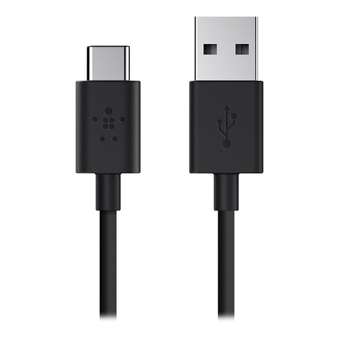 USB 2.0 Type-A to USB Type-C Charge Cable (6 ft. Black) Image 1