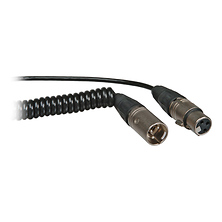 XLR Male to XLR Female Coiled Microphone Cable (6 In. To 4 ft.) Image 0