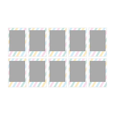 Instax Mini Stripe Instant Film - 10 Prints Image 1