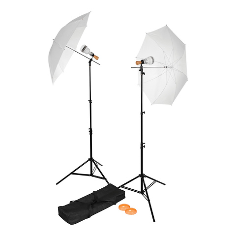Basics LED 2-Light Umbrella Kit Image 0