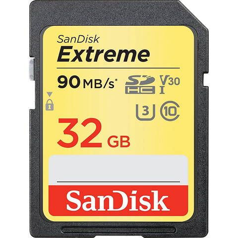 32GB Extreme UHS-I SDHC Memory Card Image 0