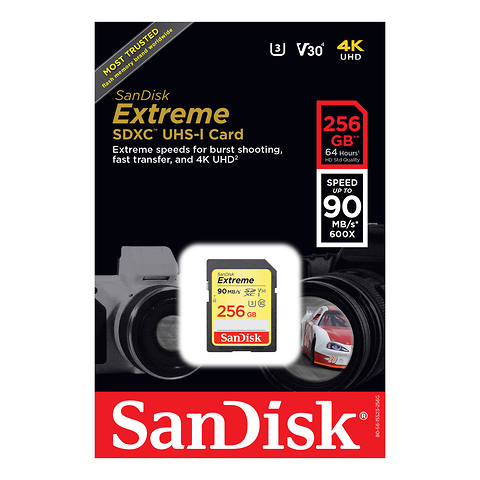 256GB Extreme UHS-I SDXC Memory Card Image 1