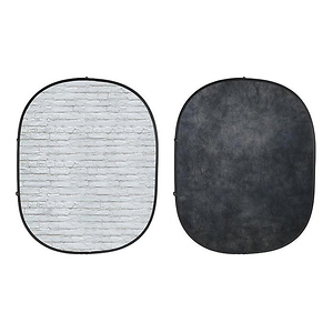 Collapsible Backdrop (White Brick/Dark Gray) Kit