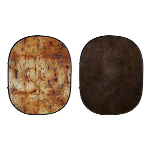 Industrial Collapsible Backdrop (Grunge/Brown) kit